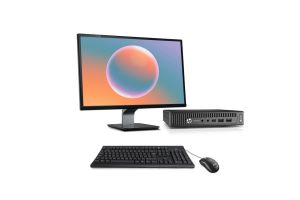 Pack PC bureau reconditionné - HP ProDesk 600 G2 DM - i5-6500T - 8Go DDR4 - 240Go SSD - W10 - Ecran 22"