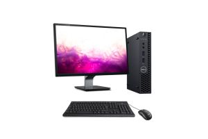 Pack PC bureau reconditionné Dell Optiplex 3060 Micro + Écran 24" - Intel Core i5 - 8Go - 240Go SSD - Windows 11