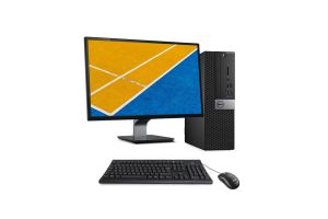 Pack PC avec écran reconditionné - Dell Optiplex 7050 SFF - i5 - 16Go - 240Go SSD - Win 10 - ecran 22