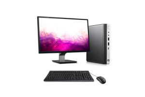 Pc de bureau HP EliteDesk 800 G3 DM reconditionné - i5 - 8Go DDR4 - 500Go SSD - Windows 10 + Ecran 22"