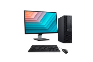 PC avec écran reconditionné Dell Optiplex 3060 SFF + 24" - Intel Core i3-8100 - 16Go - 512Go SSD - Windows 11