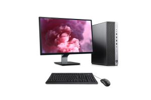 Pc de bureau HP EliteDesk 800 G3 SFF reconditionné - i5 - 16Go DDR4 - 240 Go SSD - Windows 10 + Ecran 23"