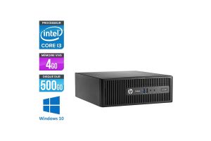 Pc de bureau HP ProDesk 400 G3 SFF reconditionné - i3 - 4Go - 500Go HDD - W10