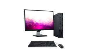 Pack PC bureau reconditionné Dell Optiplex 3060 Micro + Écran 24" - Intel Core i5 - 8Go - 240Go SSD - Windows 11