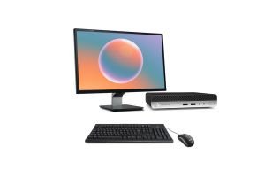 Pack Mini Pc bureau reconditionné - HP ProDesk 400 G4 DM + Écran 22" - i3 - 8Go - 240Go SSD - W11