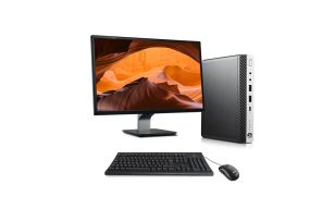 Pack PC bureau reconditionné - HP ProDesk 600 G4 DM + Écran 22" - i5-8500T - 8Go DDR4 - 240Go SSD - Windows 11