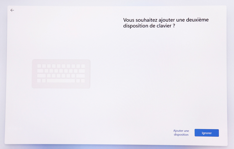 Ajout deuxième disposition clavier