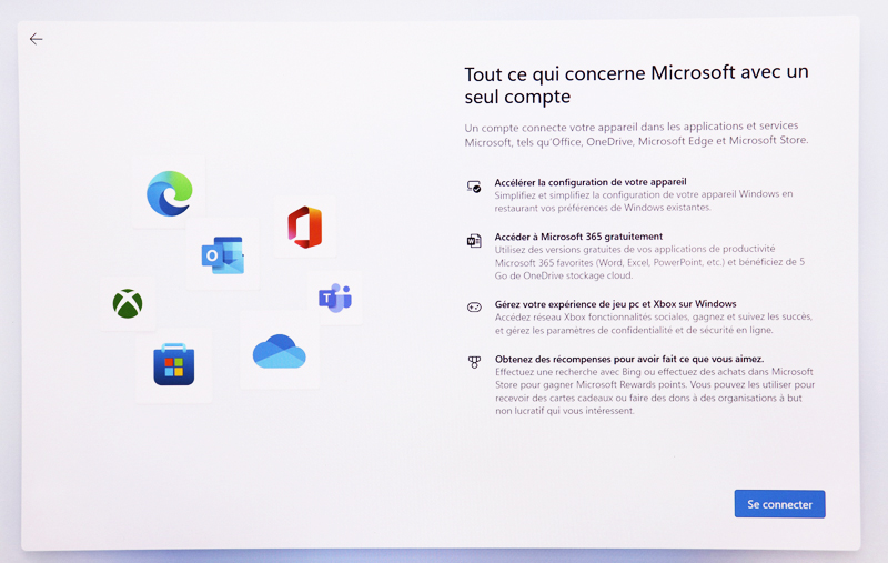 Se connecter à Microsoft