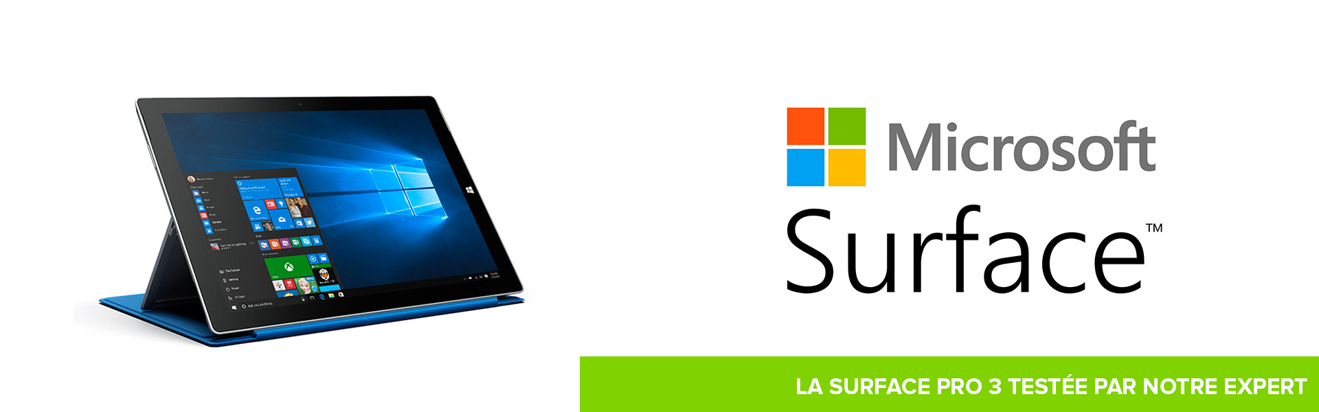 Test produit sur Microsoft Surface Pro 3