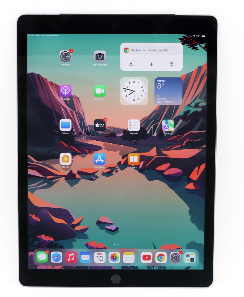 Écran Apple Ipad Pro 12.9 Rétina vue de face