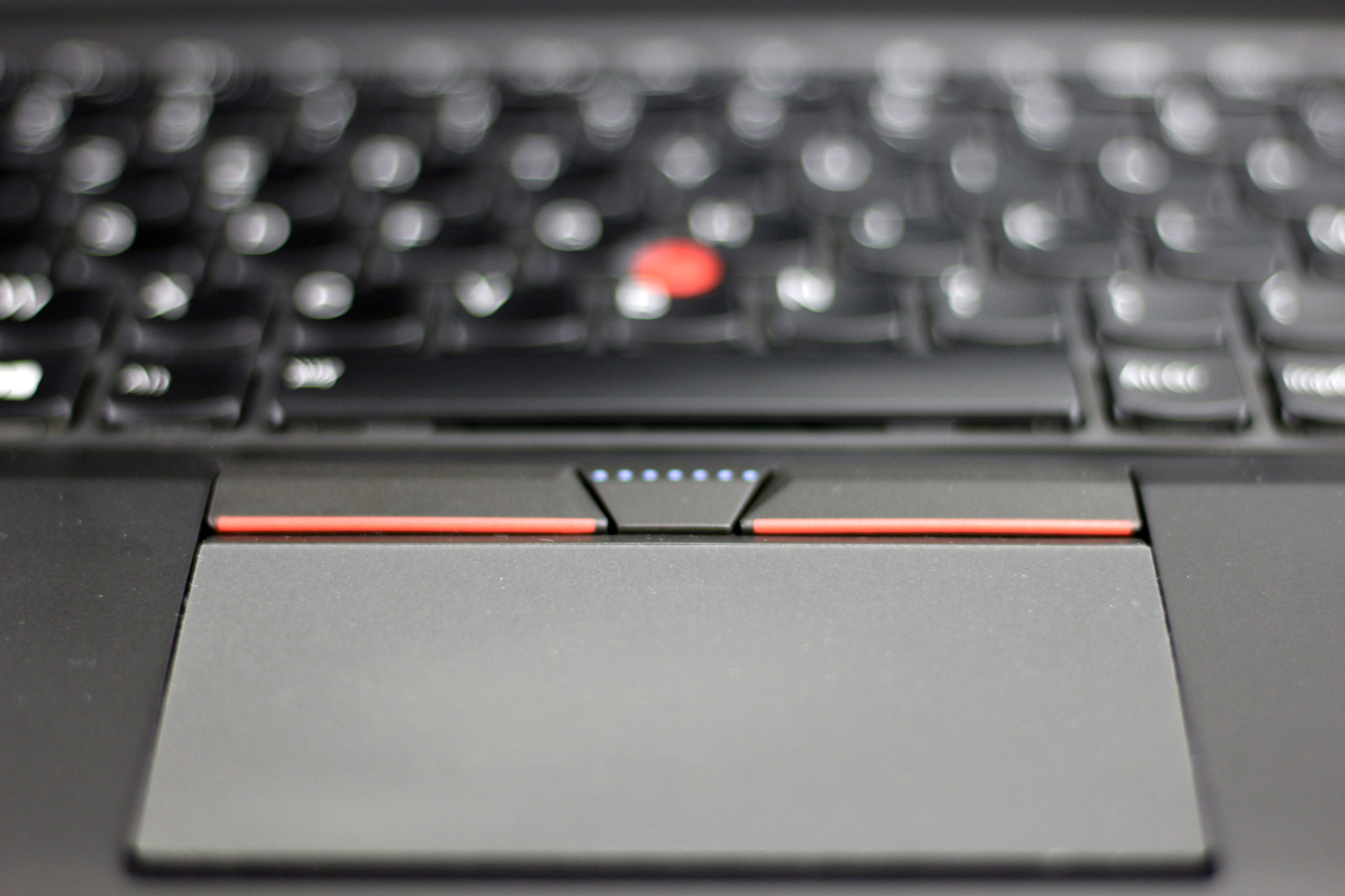 Vue proche trackpad Lenovo ThinkPad T450S