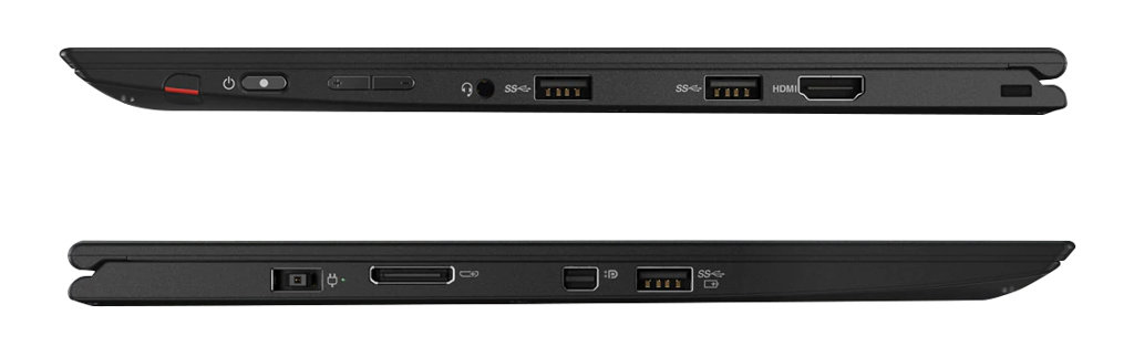 Connectique ultrabook convertible reconditionné Lenovo ThinkPad X1 Yoga