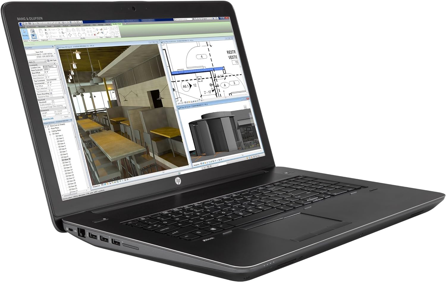 Workstation portable reconditionnée - HP ZBook 17 G3